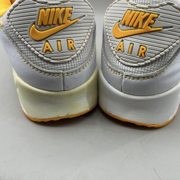 Nike Air Max 90 Running Shoes Mens Size‎ 11.5 White Yellow Comfort Low Sneakers - Picture 9 of 9